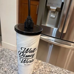 Walt Disney World Cup with Straw Limited Edition NEW
